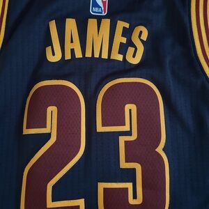 NBA James Jersey in Black and Gold